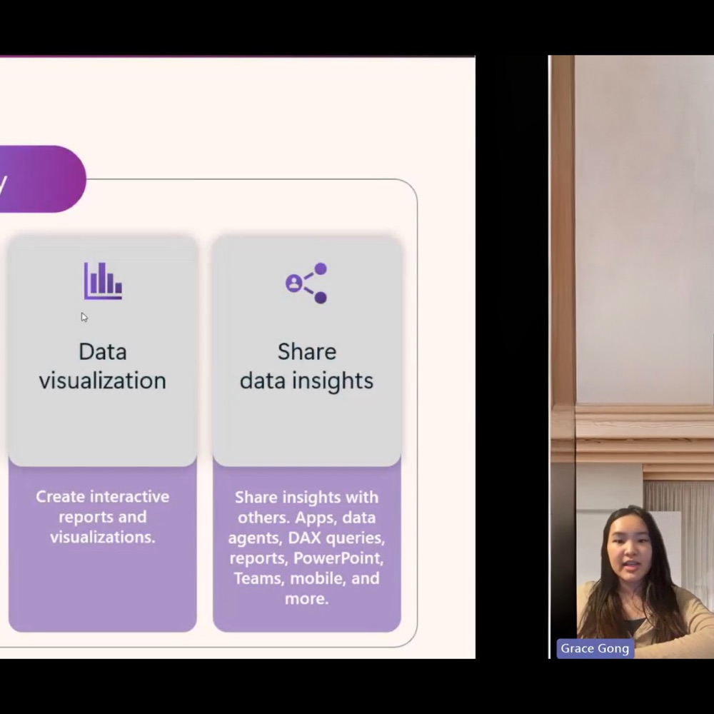 Presenting the analytics journey to Microsoft Student Ambassadors